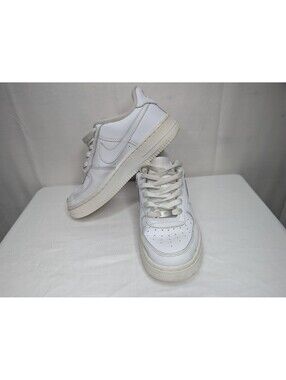 Nike Air Force 1 White Leather Sneakers 5Y